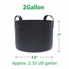 Picture of Gardzen 20-Pack 1 Gallon Nonwoven Grow Bags, Aeration Fabric Pots