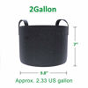 Picture of Gardzen 20-Pack 1 Gallon Nonwoven Grow Bags, Aeration Fabric Pots