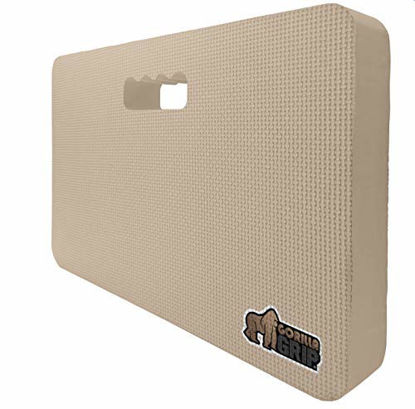 Picture of Gorilla Grip Original Premium Thick Kneeling Pad, Comfortable Foam Mat to Kneel On, Knee Pad Cushion for Gardening, Yard Work, Yoga and Floor Kneeler for Next to Baby Bath, 17.5 x 11 x 1.5, Beige