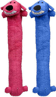 Picture of Multipet Loofa Dog 18" Plush Dog Toy, Colors May Vary 1 ea ( Pack of 2)