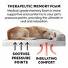 Picture of Furhaven Pet Dog Bed - Memory Foam Faux Fur and Velvet Traditional Sofa-Style Living Room Couch Pet Bed with Removable Cover for Dogs and Cats, Smoke Gray, Medium