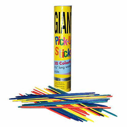 Picture of Pressman Giant Pick Up Sticks - Classic Game from Yesterday That's Fun Today , Yellow , One Size Fits All