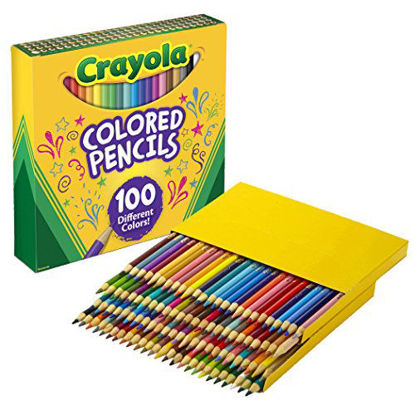 Picture of Crayola Colored Pencils Adult Coloring Set, Gift, 100 Count