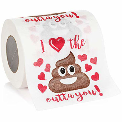 Picture of Maad Romantic Novelty Toilet Paper - Funny Gag Gift for Valentine's Day or Anniversary Present