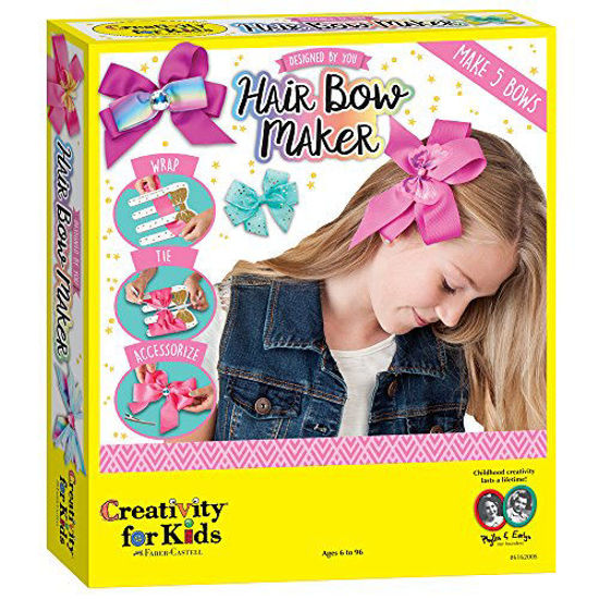 Creativity for Kids Designed by You Hair Bow Maker - Create 5 Hair  Accessories