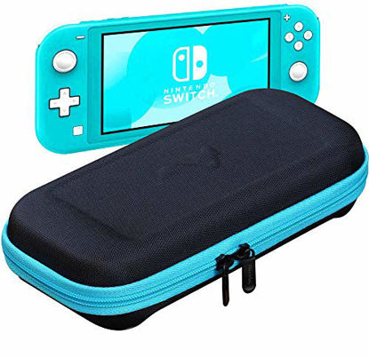 Picture of ButterFox Slim Carrying Case for Nintendo Switch Lite with 19 Game and 2 Micro SD Card Holders, Storage for Switch Lite Accessories (Blue Turquoise/Black)
