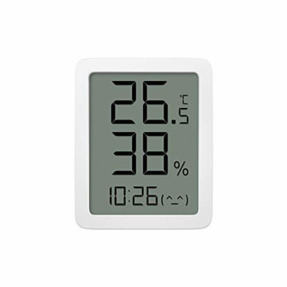 Picture of Homidy Indoor Thermometer Digital Hygrometer HD Large Screen Humidity Gauge High Precision Temperature Sensor 24H Max/Min Record and Time Display Humidity Meter