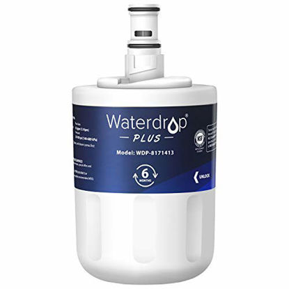 Picture of Waterdrop 8171413 Refrigerator Water Filter, Replacement for Whirlpool 8171413, 8171414, EDR8D1, Kenmore 46-9002, NSF 401&53&42 Certified