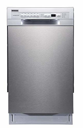 Picture of EdgeStar BIDW1802SS 18 Inch Wide 8 Place Setting Energy Star Rated Built-In Dishwasher