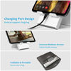 Picture of Adjustable Tablet Stand HolderSAIJI Portable Foldable Desktop Stand Compatible for iPad Pro 2020iPad Air MiniNintendo SwitchiPhone 11 Pro Max SESamsung Galaxy and Kindle Fire Tablets- Gray