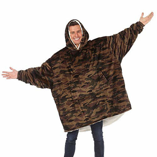 THE COMFY Original  Oversized Microfiber & Sherpa Wearable Blanket, Seen  On Shark Tank, One Size Fits All 