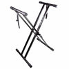Picture of RockJam Xfinity Heavy-Duty, Double-X, Pre-Assembled, Infinitely Adjustable Piano Keyboard Stand with Locking Straps