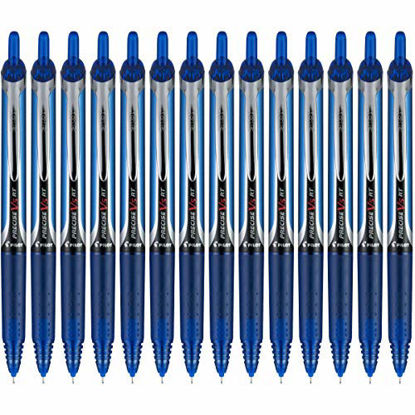 Picture of PILOT Precise V5 RT Refillable & Retractable Liquid Ink Rolling Ball Pens, Extra Fine Point (0.5mm) Blue, 14-Pack (15424)