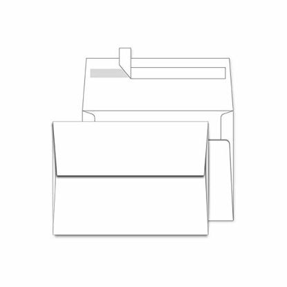 Picture of 100 Pack White A1 Envelopes -Quick Self Seal - 3.5 x 5 Envelopes, A1 (5.125 x 3.625 Inches)