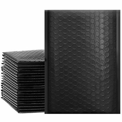 Picture of UCGOU 6x10 Inch Black Poly Bubble Mailers Padded Envelopes Shipping Bags 50pcs