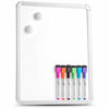 Picture of Magnetic 11 x 14 Small Dry Erase Board. Includes 6 Magnetic Dry Erase Markers, Assorted Colors. Great Whiteboard for Fridge, Locker, and More!