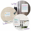 Picture of Magnetic 11 x 14 Small Dry Erase Board. Includes 6 Magnetic Dry Erase Markers, Assorted Colors. Great Whiteboard for Fridge, Locker, and More!