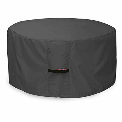 Picture of Porch Shield Fire Pit Cover - Waterproof 600D Heavy Duty Round Patio Fire Bowl Cover Black - 32 inch