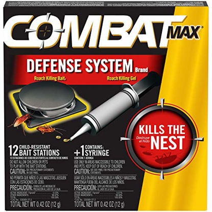 Picture of Combat Max Defense System Brand, Small Roach Killing Bait and Gel, 12 Count