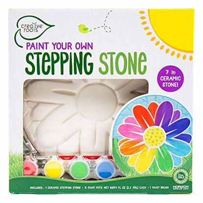 Picture of Creative Roots Paint Your Own Flower Stepping Stone by Horizon Group USA Toy, Assorted