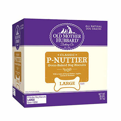 Picture of Old Mother Hubbard Classic P-Nuttier Biscuits Baked Dog Treats, Large, 20 Pound Box