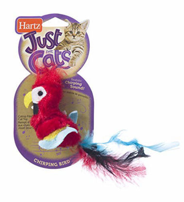 Picture of Hartz Just For Cats Chirping Bird Interactive Plush Catnip Cat Toy