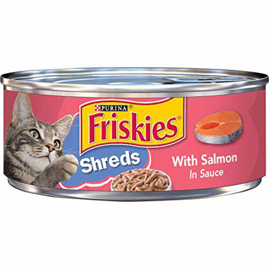 GetUSCart Purina Friskies Wet Cat Food Shreds With Salmon in