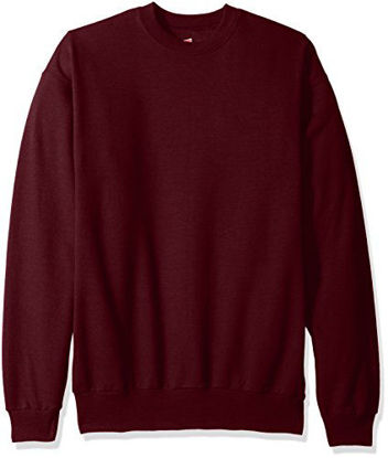 Picture of Hanes Men's EcoSmart Fleece Sweatshirt, Maroon, Small