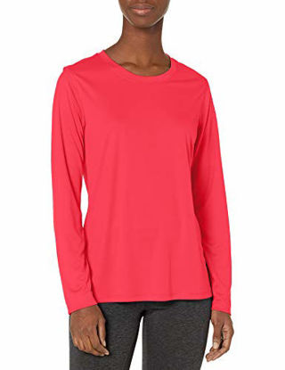 Picture of Hanes Women's Sport Cool Dri Performance Long Sleeve Tee, Razzle Pink, Large