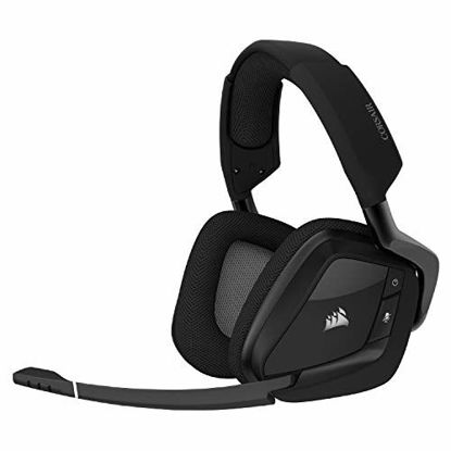 Picture of Corsair Void RGB Elite Wireless Premium Gaming Headset with 7.1 Surround Sound - Discord Certified - Works with PC, PS5 and PS4 - Carbon (CA-9011201-NA)