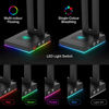 Picture of Havit RGB Headphones Stand with 3.5mm AUX and 2 USB Ports, Headphone Holder for Gamers Gaming PC Accessories Desk