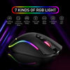Picture of Havit RGB Gaming Mouse Wired Programmable Ergonomic USB Mice 4800 Dots Per Inch 7 Buttons & 7 Color Backlit for Laptop PC Gamer Computer Desktop (Black)