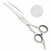 Picture of Chibuy Curved Dog Grooming Scissors with Round Tips, Pet Curved Shear for Dogs and Cats, 4CR Stainless Steel Pets Bending Scissors, Professional Pet Grooming Tools for Home