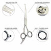 Picture of Chibuy Curved Dog Grooming Scissors with Round Tips, Pet Curved Shear for Dogs and Cats, 4CR Stainless Steel Pets Bending Scissors, Professional Pet Grooming Tools for Home