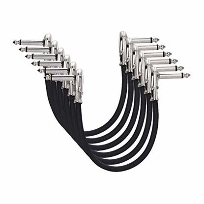 Picture of Amazon Basics 1/4 Inch Guitar Patch Cable - 6 Inch