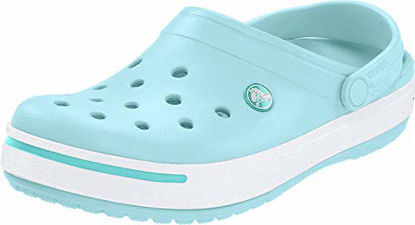Picture of Crocs Unisex Men's and Women's Crocband II Clog | Slip On Water Shoes, Ice Blue/Pool, 7 US