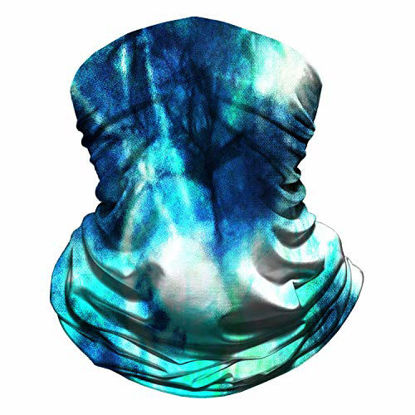 Picture of Neck Gaiter Face Mask Reusable, Cloth Face Masks Washable Bandana Face Mask, Sun Dust Protection Balaclava Face Cover Scarf Shield for Fishing Cycling
