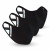Picture of Safe+Mate x Case-Mate - Cloth Face Mask - Washable & Reusable - Adult L/XL - Cotton - Includes Filter - 3 Pack - Black