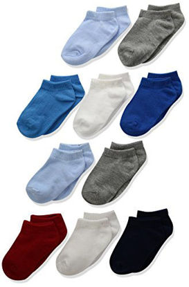Picture of Hanes Boys' Toddler Low Cut Sock 10-Pack, assorted 2/6-12 months