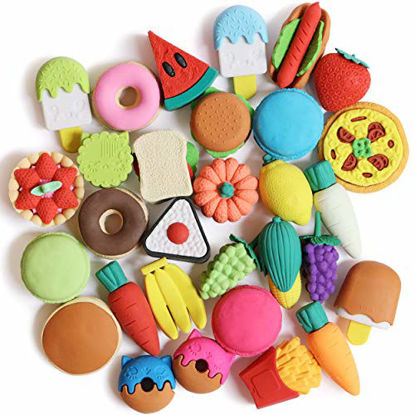 Picture of Mr. Pen- Food Erasers, Erasers, 30 Pack, Puzzle Erasers, Take Apart Erasers, Fruit Erasers, Pull Apart Erasers, Erasers for Kids, Fun Erasers, Gifts for Kids, Prizes for Kids Classroom, Pencil Erasers