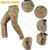 Picture of FREE SOLDIER Men's Water Resistant Pants Relaxed Fit Tactical Combat Army Cargo Work Pants with Multi Pocket (Brown 34W/32L)