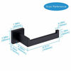 Picture of TASTOS Toilet Paper Holder Matte Black, Toilet Tissue Roll Holders Dispenser and Hangers Wall Mounted for Bathroom & Kitchen, Stainless Steel Modern Square Style