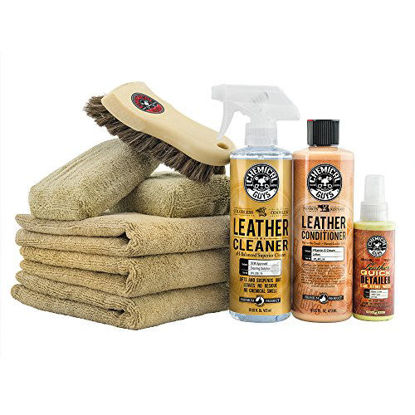 Picture of Chemical Guys HOL303 Leather Cleaner and Conditioner Care Kit (16 Oz) (9 Items)