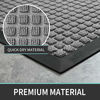 Picture of DEXI Door Mat Indoor Outdoor Durable Rubber Doormat, 48"x24", Waterproof, Easy Clean Low-Profile Mats for Entry, Garage, Patio, Squares Grey