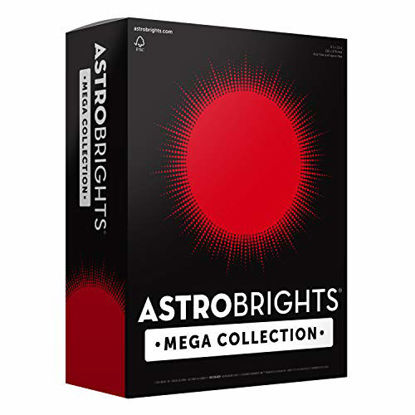 Picture of Astrobrights Mega Collection, Colored Cardstock, Ultra Red, 320 Sheets, 65 lb/176 gsm, 8.5" x 11" - MORE SHEETS! (91682)