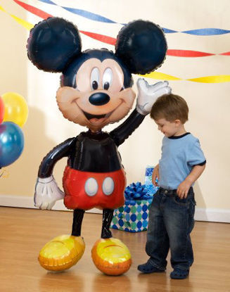Picture of Mickey Mouse Airwalker 52" Inch Jumbo Foil Mylar Birthday Balloon