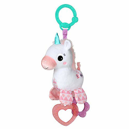 Picture of Bright Starts Sparkle & Shine Unicorn On-The-Go Take-Along Toy, Ages Newborn +