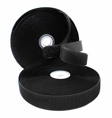 Picture of YKK Sew on Hook and Loop Fastening Products Group Tape 1 Inch Black Style 10 Yards/roll