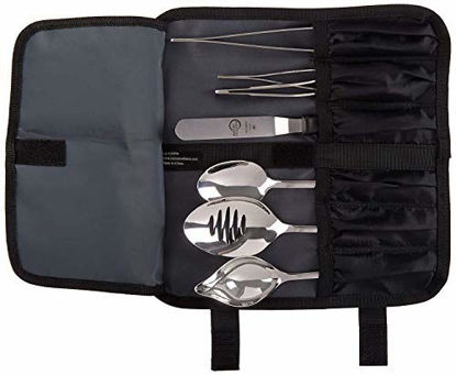 Picture of Mercer Culinary Professional Chef Plating Kit, 8 Piece, Black, Stainless Steel