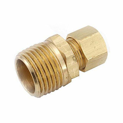 Picture of anderson metals corp 710068-0608 3/8 -Inch Compression x 1/2 -Inch Male Pipe Thread Connector